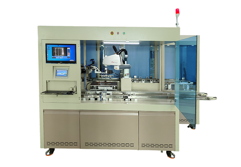 全自动手机盖板玻璃插架机:智能制造提效与防损利器?